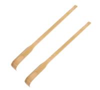 PLAFOPE 2pcs Bamboo Back Scratcher Massagers Long Handles Wood Itch Relief Sticks for Adults and Seniors Suitable for Home Relaxation