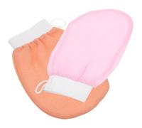 PLAFOPE 2pcs Bath Glove Exfoliating Mitts for Arms and Chest, Comfortable Reusable Viscose Shower Mitts for Bathing and Hotels, Body Exfoliating Tool for Dead Skin Removal