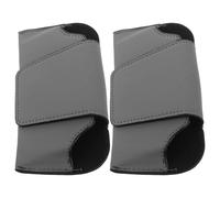 PLAFOPE 2pcs Car Glasses Case Sunglasses Holder Grey Visor Sunglass Organizer Magnetic Eyeglasses Case for Auto Use Fits Sun Visor Glasses Storage Box