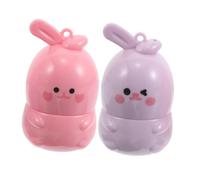 PLAFOPE 2pcs Color Changing Lip Balm with Cute Rabbit Design Moisturizing Tinted Lipstick for Women and Hydrating Formula Prevents Dryness Ph Responsive Natural Shade Lip Care