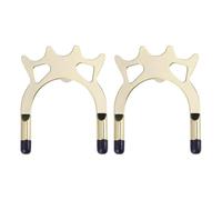 PLAFOPE 2pcs Cue Rest Head Billiard Accessory Sl esign Elegant Appearance Metal with Removable Rubber Sleeves Reduces Hand Fatigue Comfortable Grip for Snooker Game Rooms