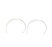 PLAFOPE 2pcs DIY Headband Alloy Hairband Two-line Hair Accessory for Women, Safe Fine Craftsmanship, Exercise and DIY Headbands