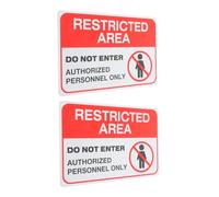 PLAFOPE 2pcs Do Not Enter Sign Authorized Personnel Only Metal Warning Sign with Pre-drilled for Indoor Outdoor Use Fade-resistant Safety Marker for Offices Laboratories Restricted Areas