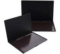 PLAFOPE 2pcs Empty Eyeshadow Pallet Magnetic Eyeshadow Tray 6.5x4.7x1.3inch Abs Material Simple Fashion Multi-functional Convenient to Carry for DIY and Make up On-the-go