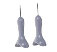 PLAFOPE 2pcs Ergonomic Braille Stylus Pen for Blind Grey Saddle-Shaped Braille Writing Tool with High Sensitivity for Accurate Tactile Learning and Daily Use by Visually Impaired