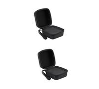 PLAFOPE 2pcs Essential Oil Storage Case Capacity Carrying Bag for Roller Bottles Shockproof Travel-Friendly Organizer Strong Zipper Black