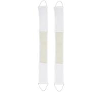PLAFOPE 2Pcs Exfoliating Back Washer Shower Strap Long Loofah Scrubber for Dead Skin Removal Body Bath Scrubber with Handles for Neck Shoulders Feet Cleaning and Massage Random Color