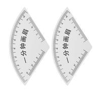 PLAFOPE 2pcs Eyebrow Shaping Guide Tool Pvc Eyebrow Drawing Ruler for Quick Brow Symmetry and Mapping Professional and Beginner Makeup Artists Traveling Accessories