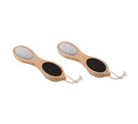 PLAFOPE 2Pcs Foot Care File Pedicure Trimmer Ergonomic Callus Remover for Dead Skin Exfoliation Portable Professional Foot Tools at Home and Travel