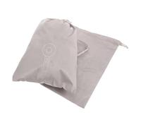 PLAFOPE 2Pcs Hair Dryer Storage Organizer Bag with Drawstring Closure, Thickened Grey Velvet Blow Dryer Travel Pouch for Hair Care Accessories and Styling Tools