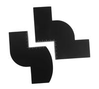 PLAFOPE 2Pcs Hairline Shaping Guide with Scale Beard Styling Tool for Precise Haircuts and Neckline Trimming DIY Grooming Template for Home and Barber Use