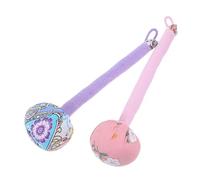 PLAFOPE 2pcs Handheld Wormwood Massage Hammer Stick for Full Body Tapping and Muscle Relaxation Portable Lightweight Herbal Massager for Back Waist Office and Travel Use