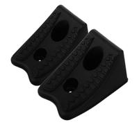 PLAFOPE 2pcs Heavy Duty Plastic Wheel Chocks Tire Blocker for Vehicles Off-road and Maintenance Tasks Portable Anti-slip Design Ensures Accurate Positioning on Uneven Areas Utility Trailer
