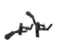 PLAFOPE 2pcs Heavy Duty Wheelchair Brake Handles Installation Side Mount Wheel Lock Levers for Electric and Manual Mobility Scooters Anti-Slip Parking Brake Replacement Kit