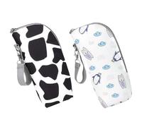 PLAFOPE 2pcs Insulated Food Bottle Bag for Milk Storage Portable Bottle Carrier for Travel Feeding Organizer