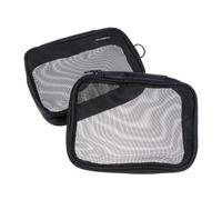 PLAFOPE 2Pcs Mesh Toiletry Pouch Portable Travel Cosmetic Organizer for Toiletries and Accessories for Travel and Home Use Compact Design for Easy Storage