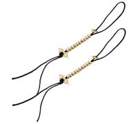 PLAFOPE 2pcs Metal Buddha Beads Counter with Rope Portable and Lightweight Buddhist Prayer Tally for Precise Counting Simple Design DIY Supply for Meditation and Spiritual Practice