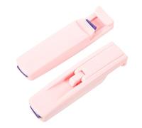 PLAFOPE 2pcs Mini Car-Shaped Plastic Eyelash Curler Pink Partial Eye Lashes Curling Device Cosmetic Tool for Precise Eyelash Makeup
