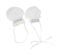 PLAFOPE 2pcs Mini Chef Hats for Dolls Small Cooking Caps for Plush Kitchen Role Play Creative Doll Accessories for Baking Scenes and Christmas Decoration