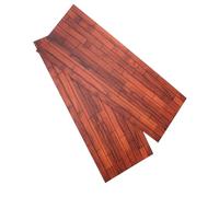 PLAFOPE 2pcs Miniature Wood Floorboards for Dollhouse DIY Construction Authentic Hardwood Grain Texture Handmade Flooring for Interior Design Easy to Cut and Install