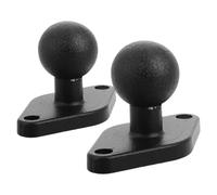 PLAFOPE 2pcs Motorcycle Phone Holder Ball Mount Accessories, Metal Material with Easy Installation and Stable Reliable Design, Suitable for Phone and Motorbike Navigation Use in Black