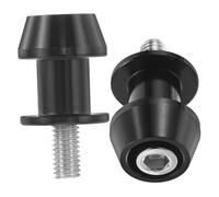 PLAFOPE 2pcs Motorcycle Swing Arm Spools Stand Screws Black Replacement Swingarm Screw Stand Bobbins Sliders for Enhanced Stability and Easy Installation