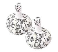 PLAFOPE 2pcs Moxibustion Heating Massage Balls Wormwood Herbal Massage Tools for Back Shoulder and Eye Relief Reusable Washable Design for Tired Body Recovery
