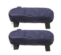 PLAFOPE 2pcs Navy Blue Wheelchair Armrest Pads Replacement Arm Cushions Universal Armrest Covers for Drive Wheelchair Accessories Elbow Rest Pads for Office and Mobility Chairs