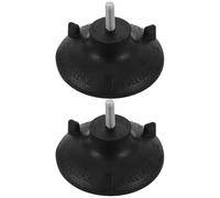 PLAFOPE 2pcs Non-Skid Suction Cup Feet for Shower Chair Accessories Rubber Commode Chair Replacement Caps with Insert Screw Anti-Slip Bath Stool Leg Tips for Elderly Transfer Bench Safety