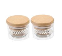 PLAFOPE 2pcs Pen Cup Replaceable Glass Nail Art Dish for Manicure Bowl Hand Soaking Bowl Nail Care Tools