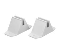 PLAFOPE 2pcs Plastic Fence Base for Garden Fence Sturdy Plastic Material Fixing Holes on Both Sides Provides Stability Supports Board Thickness to 1cm for Lawn and Garden Use