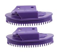 PLAFOPE 2pcs Portable Body Massage Brushes for Waist Abdomen Head Ergonomic Plastic Guasha Massager for Deep Tissue Meridian Scraping Muscle Relief Leg Circulation Care at Home Travel