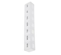 PLAFOPE 2pcs Portable Pill Box Weekly Organizer Medicine Dispensers Tablet Boxes Compartments Case for Daily Use Travel