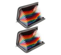 PLAFOPE 2pcs Portable Small Accordion File Organizer with Multi-Layer Design for Systematic Receipt Bill Card Storage Compact Document Folder for Office School Travel and Lightweight