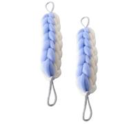 PLAFOPE 2Pcs Shower Back Strip Women Back Scrubber Men Scrubber PE Material Long Body Sponges Shower Reduce Stress Revitalize Body for Bathroom Home