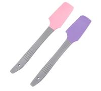 PLAFOPE 2pcs Silicone Waxing Spatulas Reusable Hair Removal Applicators for Body Use with Hanging Bright Color Silicone Wax Sticks for Feet Hands and Salon Home