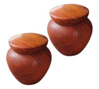 PLAFOPE 2pcs Small Rosewood Mini Urn for Human Ashes Keepsake Cremation Urn Portable Sealed Wood for Adult Female Memorial Storage