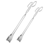 PLAFOPE 2pcs Stainless Steel Trash Grabber Tool with Convenient Size and Efficient Cleaning for Elderly and Seniors Lightweight Reacher Pickup Stick for Daily Use