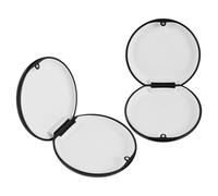 PLAFOPE 2pcs Storage Box Retainer Case for Travel Denture Case Soaking Cleaner Function for Protection and Organization