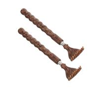PLAFOPE 2pcs Telescoping Back Scratcher with Ergonomic Wooden Handle Itching Relief Tool for Men and Women Natural Wood Skin-Friendly Back Scratching Stick