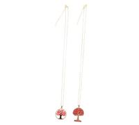 PLAFOPE 2pcs Tree of Life Necklace for Women Copper Statement Pendant with Hollow Design Stylish Jewelry for Party and Daily Wear Elegant Casual and Formal Accessory