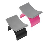 PLAFOPE 2pcs U Shaped Silicone Manicure Hand Rest Pillows with Soft Supportive Surface for Nail Art and Nail Room Decor Portable and Easy to Clean for Mobile Technicians