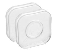 PLAFOPE 2pcs Universal Sticky Car Phone Holder Nano Gel Pad for Phone Keys Sleek Modern Square Design Washable Leaves No Residue Advanced Nanotechnology Securing Small Items around The