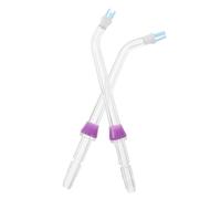 PLAFOPE 2pcs Universal Water Flosser Replacement Heads for Oral Irrigator with Advanced Plaque Removal, Acrylic Material, Portable Design, Suitable for Home and Travel Use