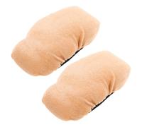 PLAFOPE 2pcs Velvet Crutch Pads Soft Padded Underarm Cushions with Elastic Band Fit Non-slip Cane Handle Grips for Elderly Protection and Comfort