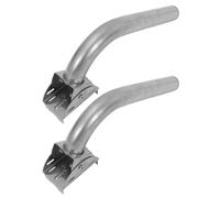 PLAFOPE 2pcs Wireless Bridge Wall Mount Bracket with Stainless Steel J-shaped Structure, Adjustable Arms, and Multiple Screw Holes, Securely Supporting Directional Antennas and Security