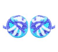 PLAFOPE 2pcs Yarn Rainbow Ball Cat for Kitten and Dog Teeth Cleaning and Energy Consumption, Interactive Indoor Pet for Chewing and Playing Random Color