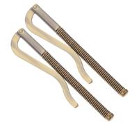 PLAFOPE 2pcs Zinc Alloy Metal Money Clips for Men Strong Spring Cash and Check Holder Portable Wallet Clamp for Credit Cards Banknotes and Notes Organizer