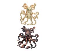 PLAFOPE 2pcs Zinc Alloy Octopus Drawer Handles Nautical Furniture Knobs for Cabinets Wardrobes Beach Themed Home Decor Dresser Pulls