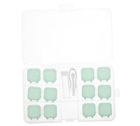 PLAFOPE 2sets Portable Box Holder Eye Care Case for Myopia Double Protection Flipping Cover Sealed Lens Storage for Travel